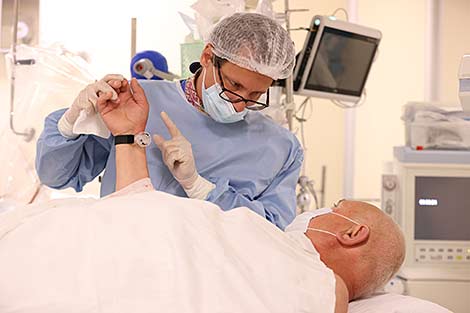 Coronary angiogram procedure in the National Research Center Cardiology