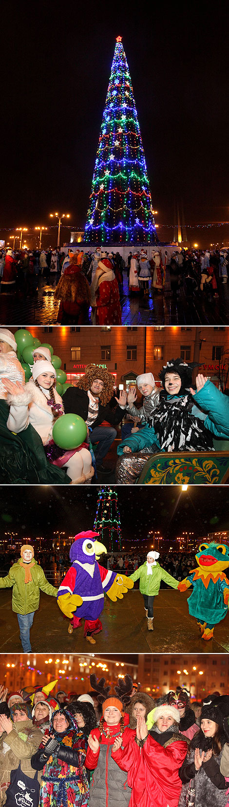 Father Frost and Snow Maiden Parade in Vitebsk