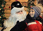 Father Frost in Gorky Park in Minsk
