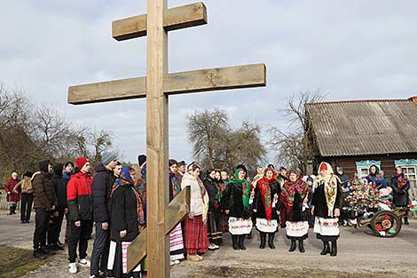 Candlemas rite in Lelchitsy District, Gomel Oblast 