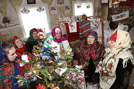 Candlemas rite in Lelchitsy District, Gomel Oblast 