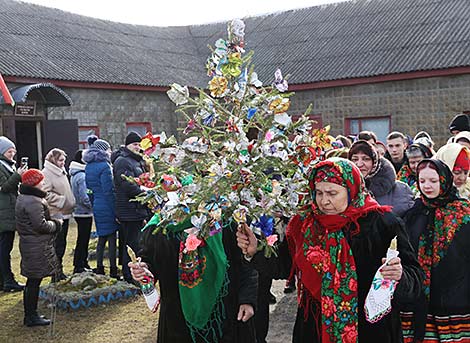 Candlemas rite in Lelchitsy District, Gomel Oblast 