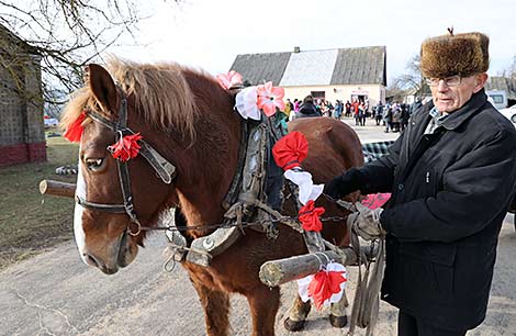 Candlemas rite in Lelchitsy District, Gomel Oblast 