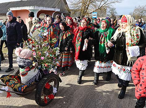 Candlemas rite in Lelchitsy District, Gomel Oblast 