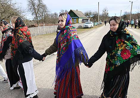 Candlemas rite in Lelchitsy District, Gomel Oblast 