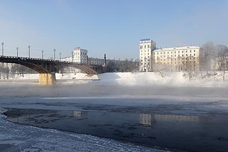 Frosty day in Vitebsk