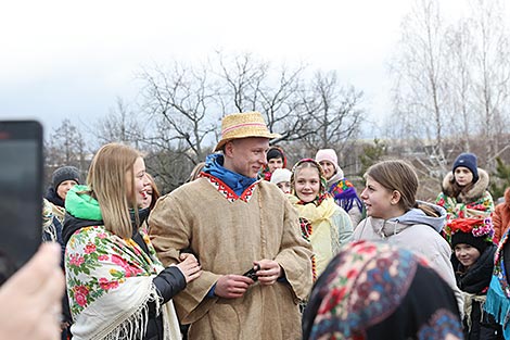 Chyrachka spring calling rite in the village of Tonezh