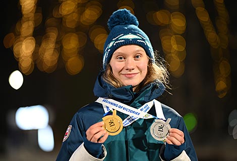 Belarusian speed skater Polina Sivets claims Children of Asia champion title