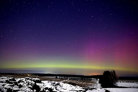 Northern Lights over Grodno Oblast