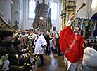 Вербная нядзеля ў касцёле Святога Францыска Ксаверыя ў Гродне