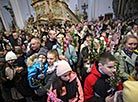 Вербная нядзеля ў касцёле Святога Францыска Ксаверыя ў Гродне