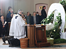 Easter Vigil Midnight Mass in the main Catholic church of Minsk