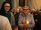 Easter Vigil Midnight Mass in the Farny Church in Grodno 