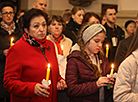 Easter Vigil Midnight Mass in the Farny Church in Grodno 