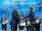 Artist Anton Belsky, the winner of the special prize of Belarus President