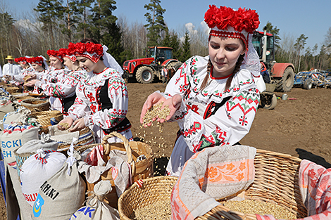 Zasevki folk rite in Orsha District