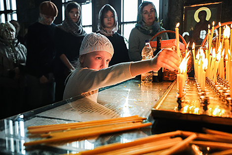 Palm Sunday at the St. Nicholas Garrison Cathedral 