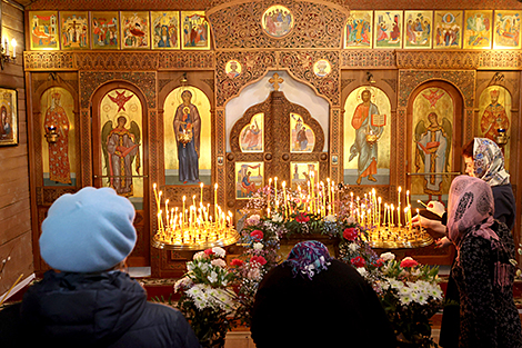 Orthodox believers celebrate Palm Sunday in Vitebsk 