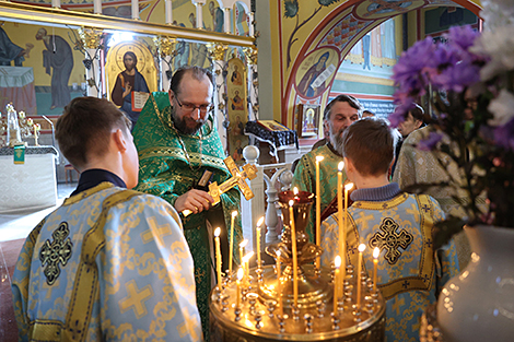 Праваслаўныя вернікі святкуюць Вербную нядзелю 