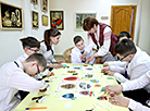 Easter clay lamp and postcard workshop in Polotsk