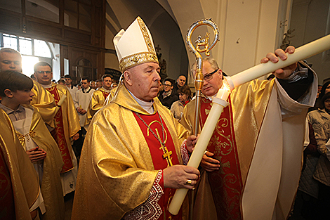 Католікі адсвяткавалі Светлае Хрыстова Уваскрэсенне - Вялікдзень