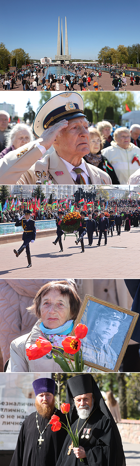 Victory Day procession in Vitebsk