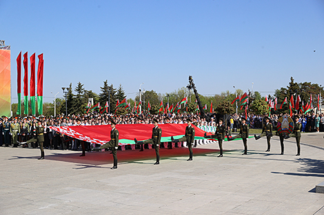 Ceremony to honor national flag, emblem and anthem in Minsk