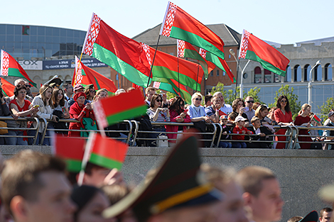 Ceremony to honor national flag, emblem and anthem in Minsk