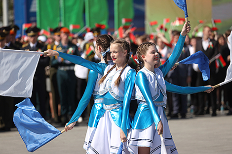 Ceremony to honor national flag, emblem and anthem in Minsk