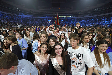 End-of-school ceremony at Minsk Arena