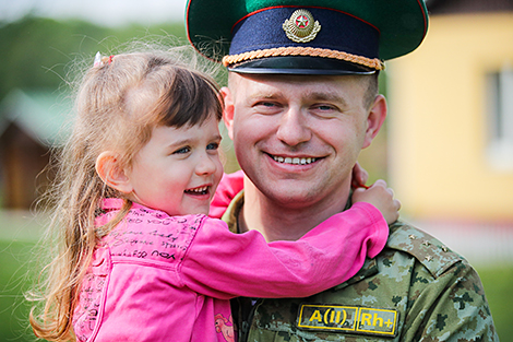 Border Guards Day. A frontier post in Belovezhskaya Pushcha