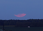 Полутеневое затмение луны и цветочное полнолуние наблюдали в Гродно