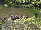 Lake in the Pechersky forest park in Mogilev