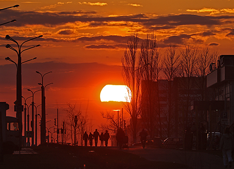 Sunset over Vitebsk