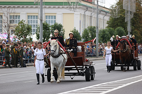 Fire and Rescue Service's parade in Minsk