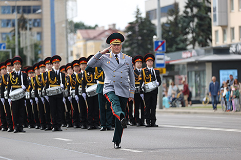 Fire and Rescue Service's parade in Minsk