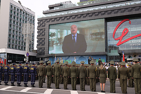 Fire and Rescue Service's parade in Minsk