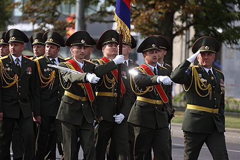 Fire and Rescue Service's parade in Minsk