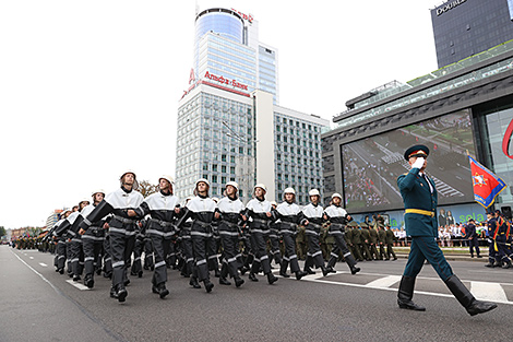 Fire and Rescue Service's parade in Minsk