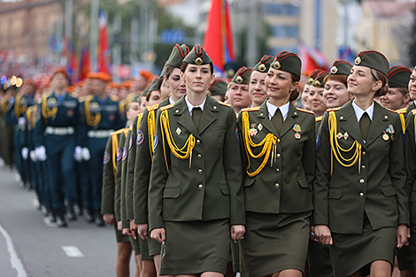 Fire and Rescue Service's parade in Minsk