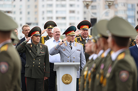 Fire and Rescue Service's parade in Minsk