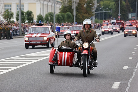Fire and Rescue Service's parade in Minsk