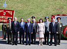 Урачыстае мерапрыемства на мемарыяльным комплексе "Курган Славы"