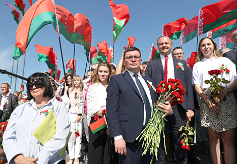 Урачыстае мерапрыемства на мемарыяльным комплексе 