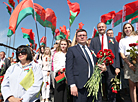 Урачыстае мерапрыемства на мемарыяльным комплексе "Курган Славы"