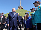 Урачыстае мерапрыемства на мемарыяльным комплексе "Курган Славы"