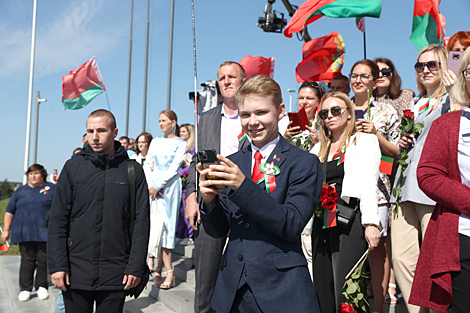 Урачыстае мерапрыемства на мемарыяльным комплексе 