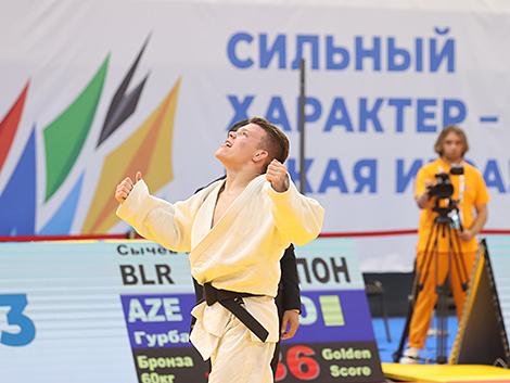 Первые награды турнира по дзюдо II Игр стран СНГ разыграны в Гомеле