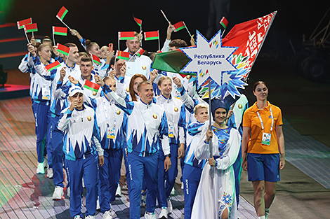 Сборная Беларуси на открытии II Игр стран СНГ в 