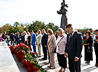 Flower ceremony at the Minsk Hero City Memorial